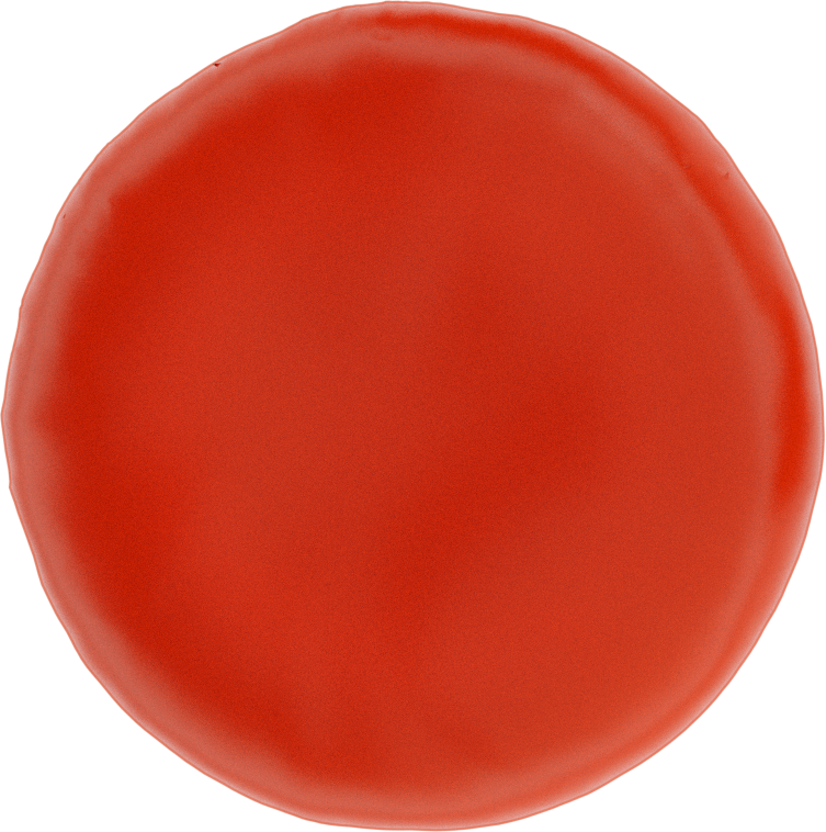 Illustration of a red blood cell viewed face-on